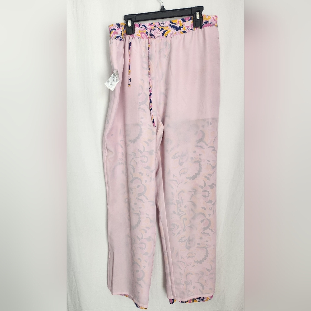 J. Crew Pink Floral-Print Straight-Leg Pants - Picture 9 of 9